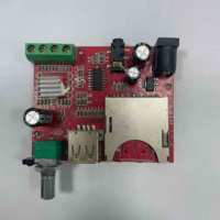 "2*25W amplificador Blue tooth 5,0 REPRODUCTOR DE MP3 placa decodificadora 12V coche FM Radio módulo soporte TF USB AUX manos libres registro de llamadas"