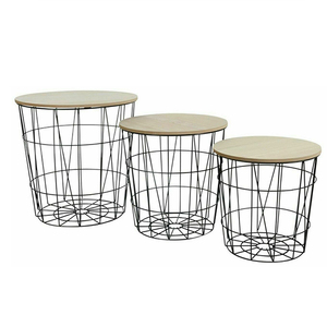Sofa Metal <strong>Wire</strong> Round Wood Side <strong>Coffee</strong> <strong>Table</strong> Basket Fashion square Round Stainless Steel Aluminium <strong>Coffee</strong> <strong>Table</strong> - Product Image 6