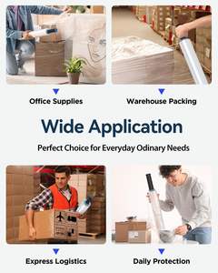 Huamaohengchun Rollo de Envoltura Retráctil de Grado Alimenticio HDPE de 15 Pulgadas y 1000 Pies, Resistencia Industrial, Calibre 80, Estiramiento del 500% - Product Image 6