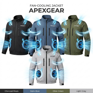 Giacca con Ventilatore di Raffreddamento di Alta Qualità, Taglia USA, Leggera, per Lavoratori ed Escursionisti, Vendita all'Ingrosso - Product Image 1