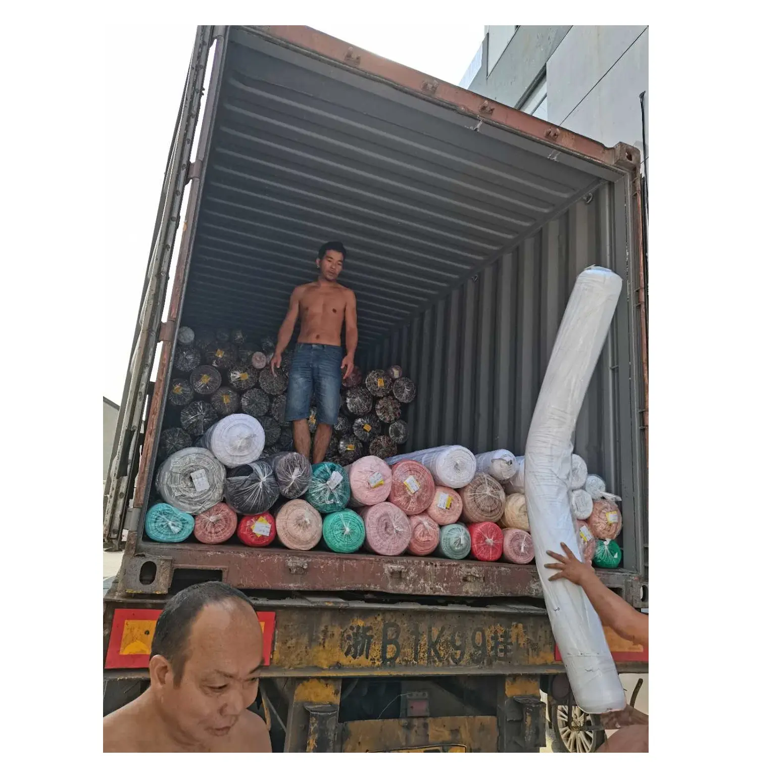 Stocklot bir sınıf 100% pamuklu süprem düz boyalı örgü kumaş katı renkler pamuk Spandex Shaoxing şehir