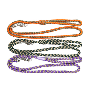 2024 nuevo estilo de lujo de nailon trenzado <span class=keywords><strong>Paracord</strong></span> correa de cuerda para perros resistente manos libres correa para perros arnés de entrenamiento para perros - Product Image 4