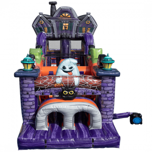 קורס מכשול מתנפחים pvc חיצוני אתגר <span class=keywords><strong>halloween</strong></span> דלעת הטירה עבור השכרת מסיבה - Product Image 2