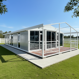 Maison conteneur préfabriquée <span class=keywords><strong>mobile</strong></span> et extensible sur mesure de 20, 30 ou 40 pieds, avec salle de bain et cuisine, pour logement secondaire ou maison portable - Product Image 2