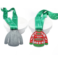 Médaille personnalisée en alliage de zinc pour marathon sportif, prix Marathon 3D, vente chaude en usine