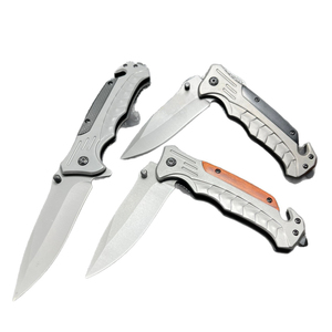 Cuchillo Plegable Multifuncional de Acero Inoxidable Personalizable OEM, para Supervivencia al Aire Libre, Camping, Bricolaje, con Mango de Madera - Product Image 2