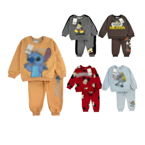 Thiết Kế Mới Phim Hoạt Hình Trẻ Em Mặc Chàng Trai O Cổ Tops + Chạy Bộ Trẻ Em Của Quần Áo Bộ Đàn Hồi Eo 2 Pcs Cậu Bé Bộ - Product Image 1