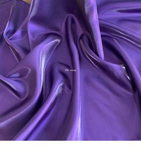 Tessuto in Raso Liquido Glitterato 100% Poliestere Resistente alle Pieghe per Abiti da Sera e Abbigliamento - Product Image 5