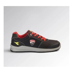 DIADORA UTILITY-701,181702-C2541/46 Zapato de seguridad de corte bajo SPEEDY RACE LOW S1PS FO SR SC MET FREE Negro/Rojo - Product Image 1