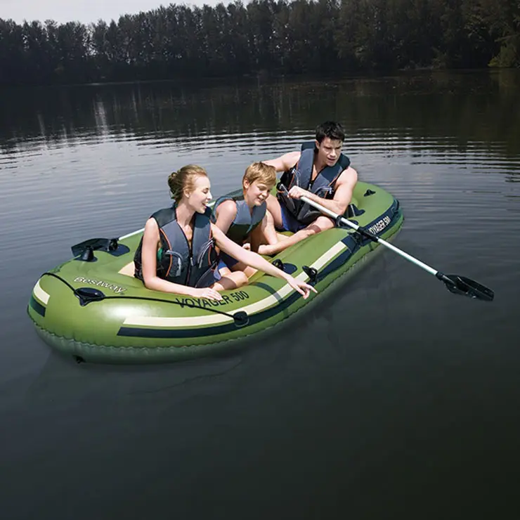 PVC Material Angeln Wassersport Schlauchboot tragbare Marine Luftpumpe aufblasbare Gummi flöße Boot nach Hause Fischerboot