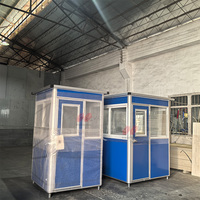Mini-Poste de Garde Économique Écologique Étanche à Assemblage Facile en Panneaux Sandwich pour Conteneur