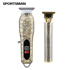 ערכת גילוח ספורטסמן עם חיבור USB לתספורות <span class=keywords><strong>DIY</strong></span> ותספורת באז, מכונת תספורת כפולה - Product Image 3