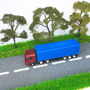 소형 규모 모래 테이블 모델 트럭 컨테이너 트럭 도시 경관 야외 차량 - Product Image 5