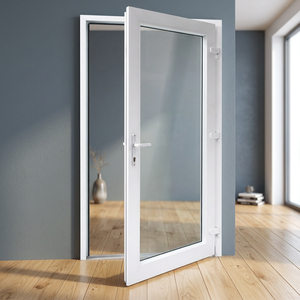 ประตูบานเปิด Hoffen UPVC กระจก 81x205 พร้อมมุ้งไฟเบอร์กลาส สำหรับภายนอก/ภายใน กันเสียง กันน้ำ ป้องกันความร้อน ประเทศไทย - Product Image 2