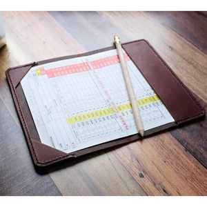 Boshiho Factory Genuine Italian Leather <b>Golf</b> Scorecard Holder with Yardage Book Factory Direct Product - Product Image 5