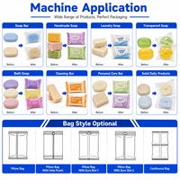 Machine d'emballage horizontale automatique HFFS pour savon de toilette, savon de bar et savon de lessive d'hôtel, type flow pack