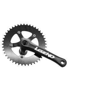 170mm 44T CNC BCD 144自転車クランクセットブラックスクエアテーパーバイクチェーンホイールスキーストラックアクセサリー - Product Image 1
