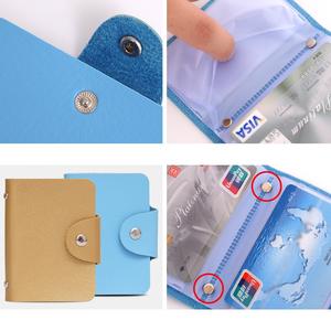 Titular de la tarjeta de crédito personalizado de 24 bits de bolsillo de la tarjeta bancaria de negocios de gran capacidad de PVC Clip de almacenamiento de efectivo - Product Image 3