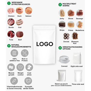 Ingrédients naturels Cuit à la vapeur Bandes de Bonito Cat Snack Pure Protein pour réduire les taches de larmes et stimuler la santé des yeux - Product Image 3