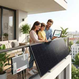 ระบบโซลาร์เซลล์แบบเชื่อมต่อกับระบบไฟฟ้า BDM1200-LV 1200W ได้รับการรับรองมาตรฐาน CE CEC แรงดันไฟฟ้า 120V AC เฟสเดียว ประสิทธิภาพ 97.3% ระบบผลิตไฟฟ้าสำหรับระเบียง รับประกัน 120 เดือน - Product Image 2