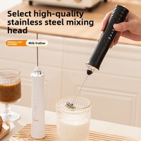 Luftdruckunterstützter Elektrischer Milchaufschäumer mit USB-Aufladung für Creme und Protein, Schaumerzeuger für Bäckerei und Haushalt