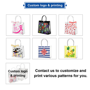 Biểu Tượng Tùy Chỉnh In Ấn Thời Trang Tái Sử Dụng Nhỏ Lớn PVC Nhựa Siêu Rõ Ràng Wedding Birthday Party Lễ Hội Quà Tặng Túi Với Xử Lý - Product Image 3
