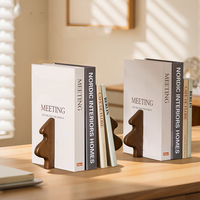 En gros, Serre-livres créatifs en bois de noyer massif en forme de sapin de Noël, pour bureau, support de livres, rangement mobile et décoration