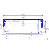 Caja de Conexiones de Aluminio Extruido Negra de 100x69 con Impresión Serigráfica de Fábrica OEM, Carcasa para PCB de Aleación de Aluminio de la Mejor Calidad, MaidaTech