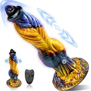 10.23 Inch Remote Control 7 Modes Thrusting Vibrating Silicone Dildo Dragon Monster Huge Big Adult Fantasy Dildo For Women Men