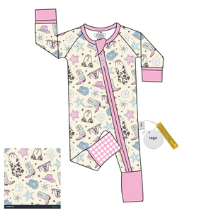 Pyjamas pour enfants à poignées personnalisées, pyjamas unisexes pour bébés, vêtements pour enfants, combinaisons pour bébés, NB-5T - Product Image 3