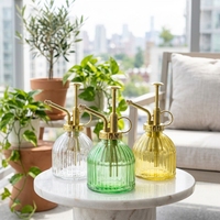 Bouteille pulvérisatrice à main en verre écologique pour plantes d'intérieur, 250 ml, arrosoir miniature