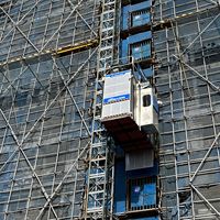 DAHAN Sc200/200 2000KG Treuil de construction intelligent à double cage Ascenseur de chantier 0-40m/min Vitesse de levage maximale