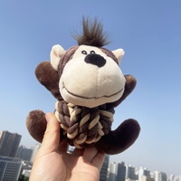Jouet en peluche couineur pour chien, animaux mignons singe, lion, éléphant, super doux, personnalisable pour animaux de compagnie et enfants - Grande Vente
