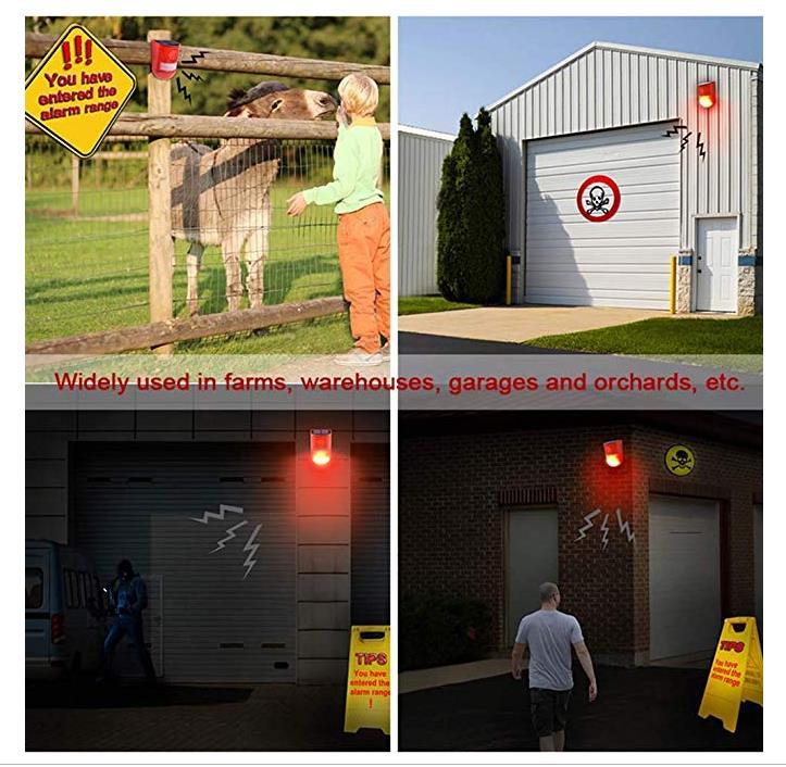 New Design Outdoor Solar Alarm System Outdoor Security Alarm 6LED Light Loud Siren With PIR Motion Sensor · image 6
