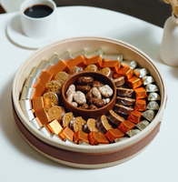 Boîte de luxe en PVC transparent pour chocolats, desserts de mariage, aliments du Ramadan, emballage personnalisé en cuir pour bonbons et dattes, boîtes à noix sucrées