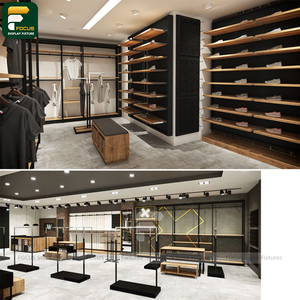 ราวแขวนเสื้อผ้าแบบรางคู่ ปรับระดับได้ สำหรับร้านค้าปลีกเสื้อผ้า - Product Image 6