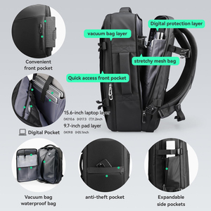 35L Hệ Thống Chân Không Nén Ba Lô Máy Bơm Không Khí Chống Nước Polyester Lót Cho Kinh Doanh Du Lịch Vacpack-Cho Kinh Doanh Du Lịch - Product Image 4