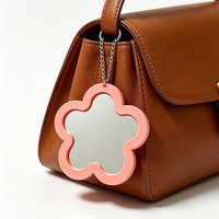 Miroir de maquillage personnalisé en PVC souple, imprimé UV, prix d'usine, durable, portable, mignon, dessin animé, style minimaliste, personnalisé