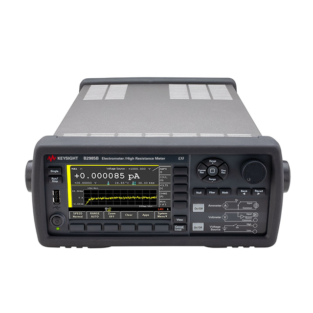 Keysight B2985B Electrometer/High Resistance Meter, 0.01fA, 0.01 fA minimum measurement resolution, 20,000 readings/s