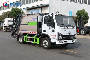 Camions compacteurs de déchets solides à forte capacité avec élévateur de conteneurs et chargement automatique - Product Image 6