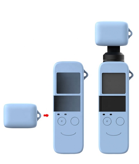 2022 HOSHI New OSMO Pocket for OSMO Camera Accessories Silicone Cover Len Protective Case Handheld Gimbal with Strap