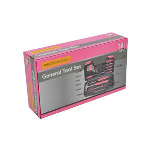 Haute qualité 39 pièces en acier au carbone bricolage ensemble d'outils à main pour ménage boîte à outils entretien vacances Memorial Day cadeau pour les amis - Product Image 3