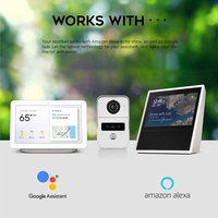 Tuya Smart Video Timbre WiFi 1080P Video Intercom Timbre Cámara IP Audio bidireccional Funciona con Alexa Echo Show Google Home