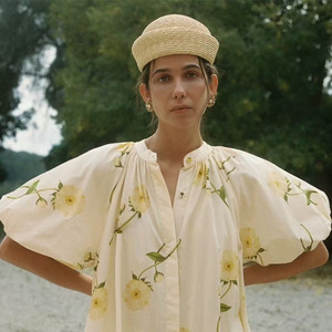 Chapeau de pêcheur élégant en paille pour <span class=keywords><strong>femme</strong></span>, idéal pour les voyages et le shopping, style vintage, en feutre <span class=keywords><strong>tricot</strong></span>é rond, casquette <span class=keywords><strong>beret</strong></span> tendance - Product Image 2