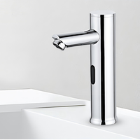 Robinet intelligent à capteur infrarouge automatique sans contact, alimenté par batterie, robinet d'eau contemporain