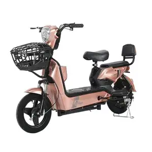 2 Wheel Cheap New 350w 500w 48v Electric Moped Bike With Pedals Electrica Ebike Scooter Electric Bike Bicyclert Electronic Senso