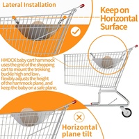 Hamac multi-usage pour poussette de bébé hamac léger et portable pour bébé universel pour les chariots d'épicerie Wagon Poussettes