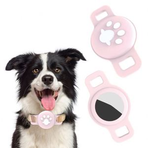 New Version AirTag Pet <b>Collar</b> Holder, Soft Silicone Protective Case for Apple AirTag, Anti-Lost <b>Tracker</b> Cover for Dogs & <b>Cats</b> - Product Image 1