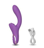 Aiersha 2 en 1, puissant vibrateur clitoridien, stimulateur du point G, vibromasseur vaginal pour femmes