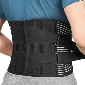 Ademende Taillesteunbeugel Rugkussen Lumbale Onderrug Riem Brace Wrap